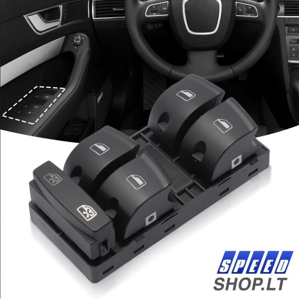 AUDI A6 C6 A3 Q7 langų atidarymo mygtukai
